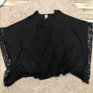 Fasis by California blue black blouse size 1x